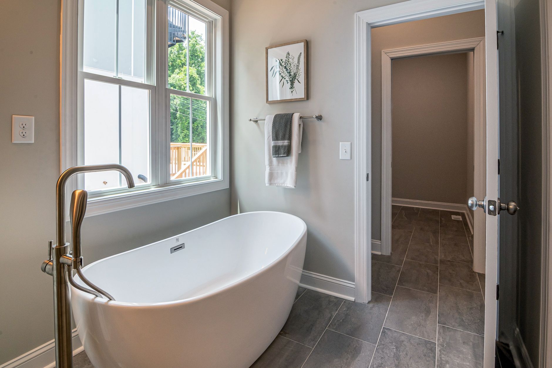 Bathroom with freestanding tub at 3418 Tejon Street